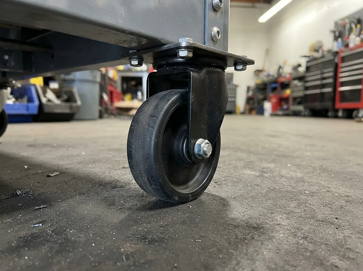A single US General Series 3 Fixed Caster, highlighting its non-swivel construction.